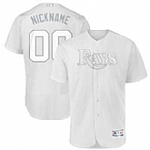 Tampa Bay Rays Majestic 2019 Players' Weekend Flex Base Roster Customized White Jersey
